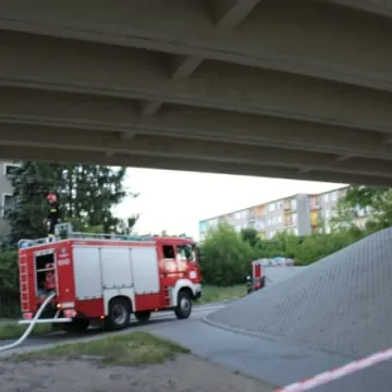 Pożar byłych warsztatów Elektryka