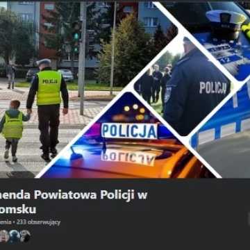 Komenda Powiatowa Policji w Radomsku zaprasza na swojego fanpage’a