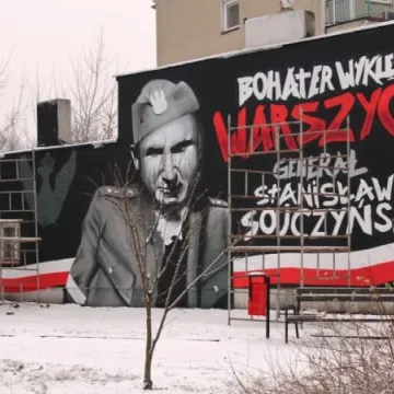 Patriotyczny mural gotowy 