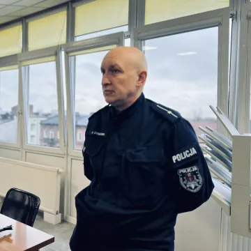 Uczniowie „mechanika” z wizytą w KPP w Radomsku