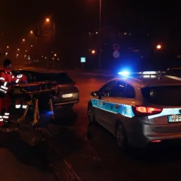 Kobieta ranna w wypadku