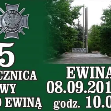 Zaproszenie na obchody 75. rocznicy Bitwy pod Ewiną