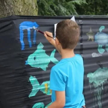 Warsztaty plastyczne „Mania malowania” w plenerze