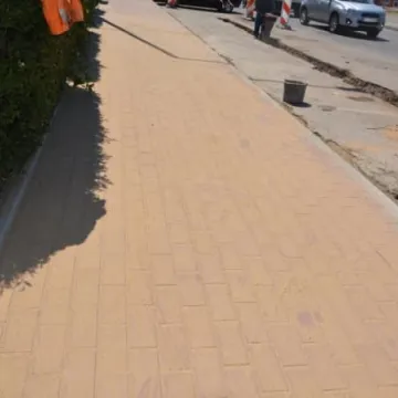 Miejskie drogi i chodniki w remoncie