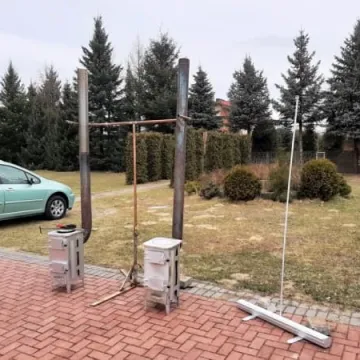 Pokaz ekologicznego palenia w piecu na Bartodziejach