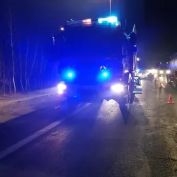 Dachowanie samochodu na DK1