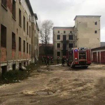 Pożar w pustostanie przy ul. Kościuszki