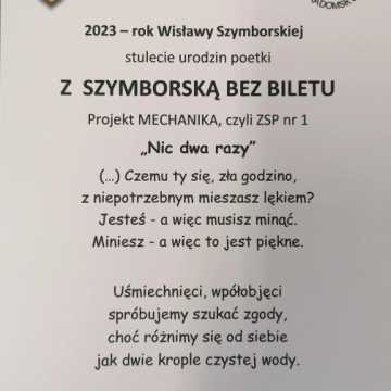 „Z Szymborską bez biletu”