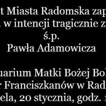 Msza św. w intencji śp. Pawła Adamowicza, prezydenta Gdańska