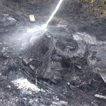 Gm. Wielgomłyny: pożar dzikiego wysypiska