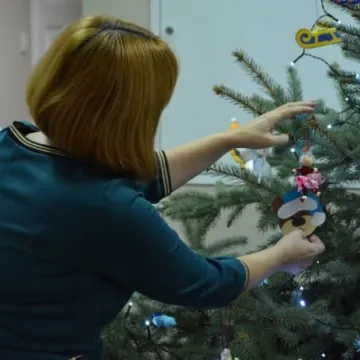 Choinka w MBP Radomsko 