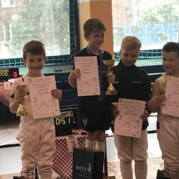 Szermierze na podium 