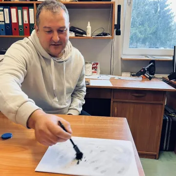 Uczniowie „mechanika” z wizytą w KPP w Radomsku