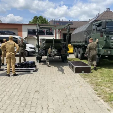 Symulacja wypadku i zarządzanie kryzysowe. Trening 9. Łódzkiej Brygady OT w Radomsku