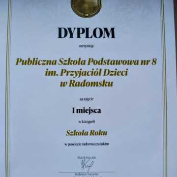 PSP nr 8 w Radomsku Szkołą Roku w Powiecie Radomszczańskim