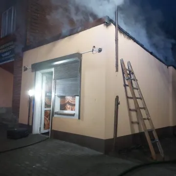 W Przedborzu palił się salon gier