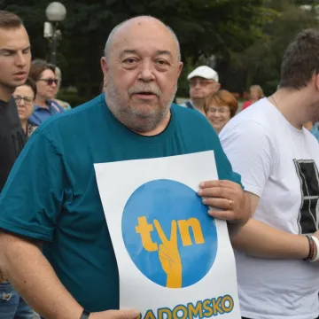 W obronie niezależnych mediów. Protest w Radomsku