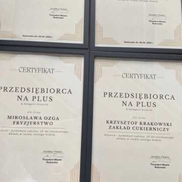W Radomsku wręczono certyfikaty „Przedsiębiorca na Plus”