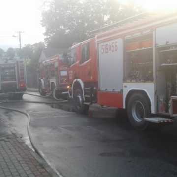 Pożar domu w Dobryszycach. W akcji 5 zastępów straży