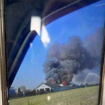 Budynek gospodarczy stanął w płomieniach w Krzywanicach