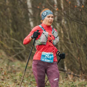 Trail Kamieńsk w błocie zamiast śniegu