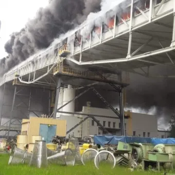 [AKTUALIZACJA] Pożar na terenie Elektrowni Bełchatów