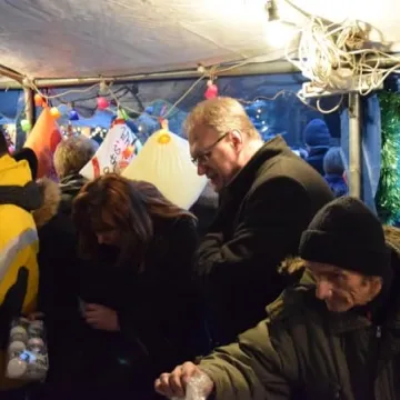 Miejska Wigilia na placu 3 Maja w Radomsku