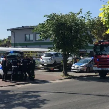 Wypadek na ul. Przedborskiej. Ciężarna kobieta przewieziona do szpitala