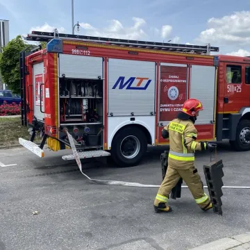 Symulacja wypadku i zarządzanie kryzysowe. Trening 9. Łódzkiej Brygady OT w Radomsku