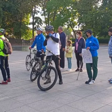 Rowerowa sztafeta członków RdR na Jasną Górę