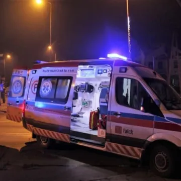 Kobieta ranna w wypadku