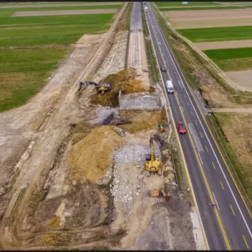Budowa A1. Postęp prac przy odc. Radomsko - granica województwa 