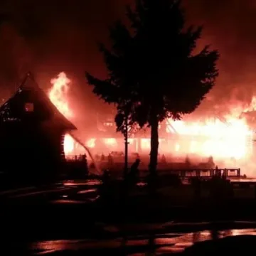 [FOTO] Ogromny pożar w Słostowicach. Spaliła się restauracja Krywań