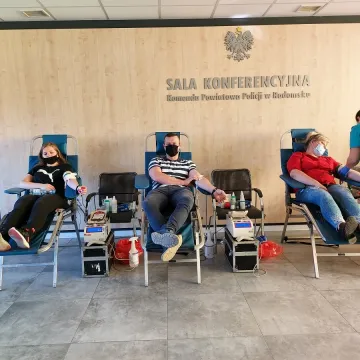 Prawie 21 litrów krwi dla komendanta policji w Radomsku