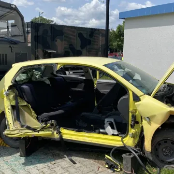 Symulacja wypadku i zarządzanie kryzysowe. Trening 9. Łódzkiej Brygady OT w Radomsku