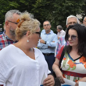 W obronie niezależnych mediów. Protest w Radomsku