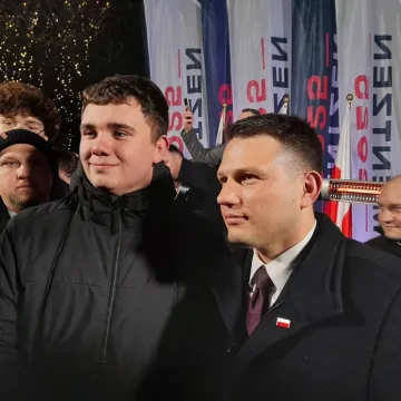 Tak dla prostych podatków. Nie dla imigracji. Sławomir Mentzen pojawił się w Radomsku