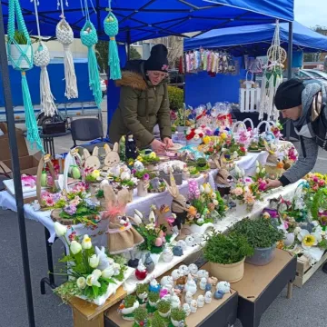 Zapachniało kolorową wiosną na parkingu przed Starostwem Powiatowym w Radomsku