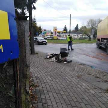Wypadek na Przedborskiej w Radomsku. Jedna ranna osoba