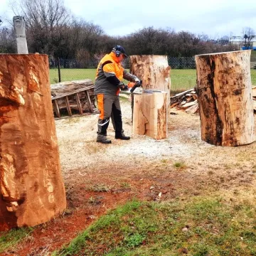 Rzeźby piłą wyczarowane