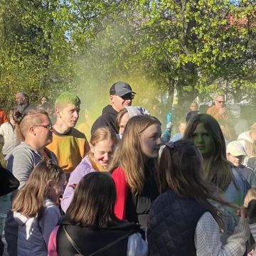 Kolory i bańki mydlane w centrum Radomska