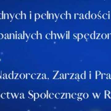 Życzenia z okazji Świąt Bożego Narodzenia