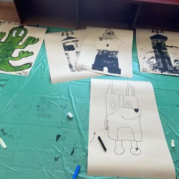 Radomszczańskie pejzaże oczami dzieci. Warsztaty prof. Wiatra w Muzeum w Radomsku