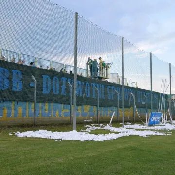 Kibice i doping na meczu RKS Radomsko – FA GKS Bełchatów