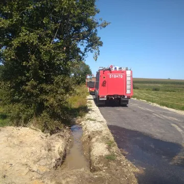 Pożar balotów siana w gm. Wielgomłyny