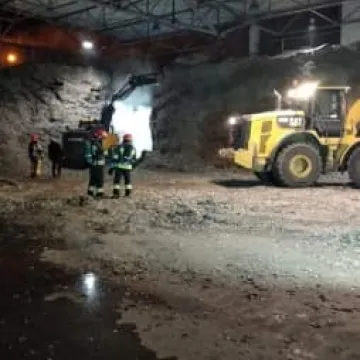 Pożar w sortowni odpadów w gminie Kamieńsk