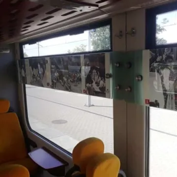 Pociąg Papieski na stacji w Radomsku 