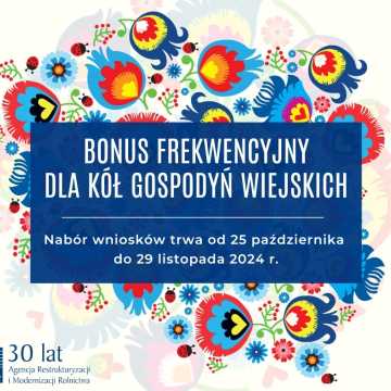 Bonusy frekwencyjne dla  Kół Gospodyń Wiejskich