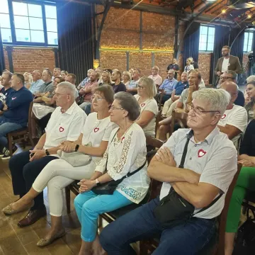 Bogusław Wołoszański na spotkaniu w Radomsku