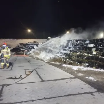 200 m² składowiska odpadów objęte pożarem w Płoszowie